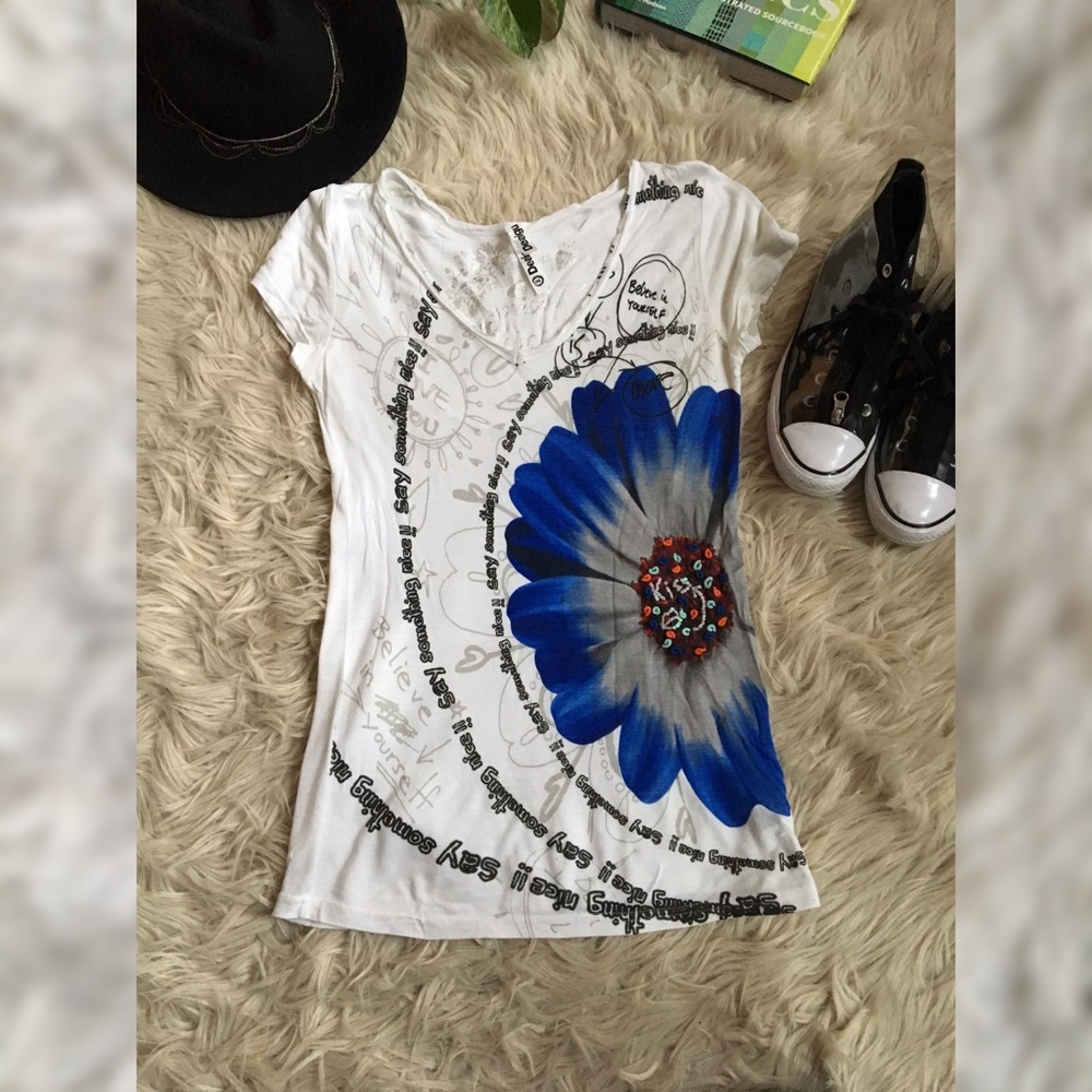 Desigual Embellished Tee